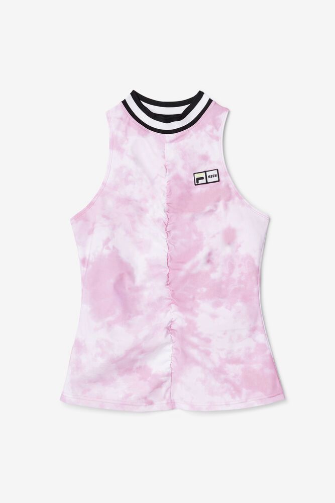 Fila Naisten Hihaton Paita Msgm X Raceback Pinkki - INCF-61435